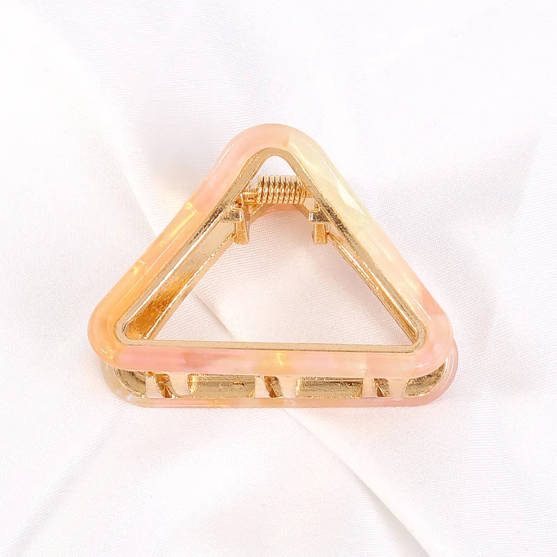 Geometric Flower Hollow Hair Claw