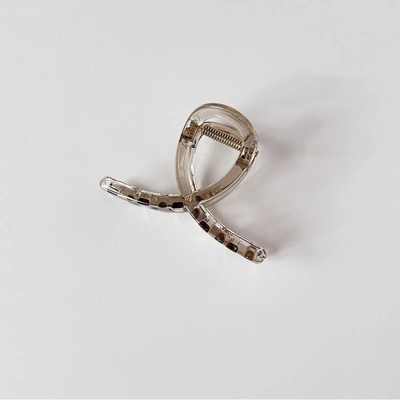 Transparent Geometric Hair Claw Clip